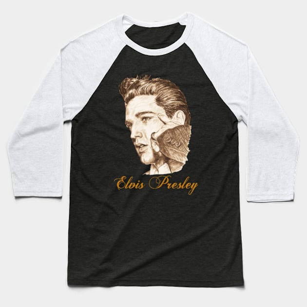 Elvis Presley Baseball T-Shirt by Charlie Dion